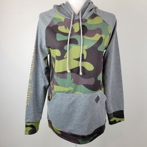 Simply Southern Camouflage/Gray Hooded Sweatshirt